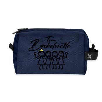 Bachelorette Team Mädels - Recycelte Kulturtasche - Navy - Vorne