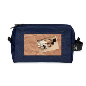 Beauty - Recycled Toiletry Zip Bag - navy - Front