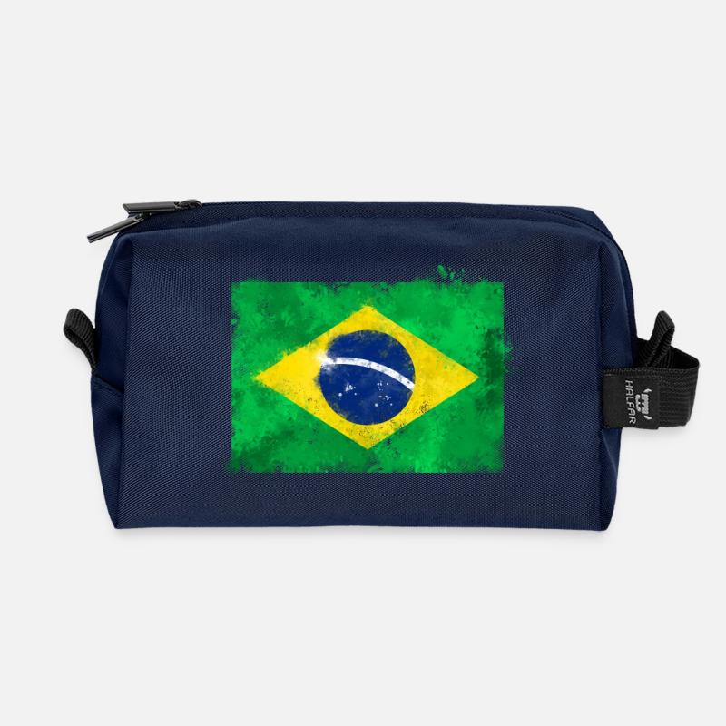 Brasil - Trousse de toilette en tissu recyclé - marine
