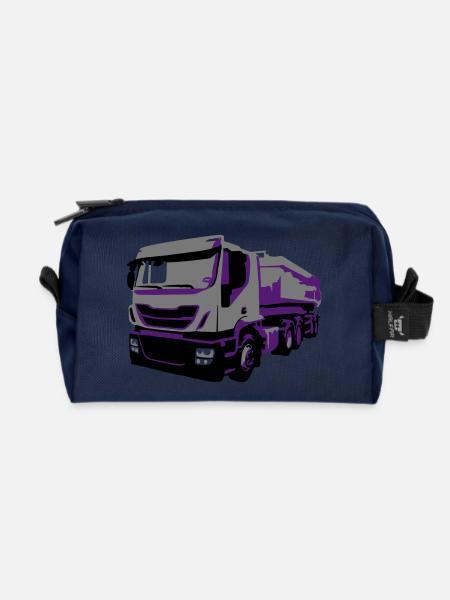 TruckIvecVektor - Recycelte Kulturtasche - Navy