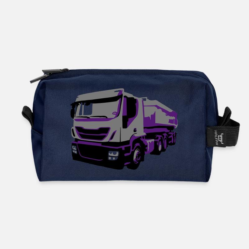 TruckIvecVektor - Recycelte Kulturtasche - Navy