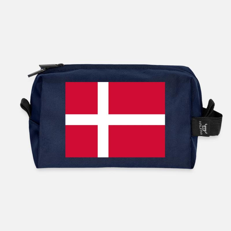 Dänemark - Recycelte Kulturtasche - Navy