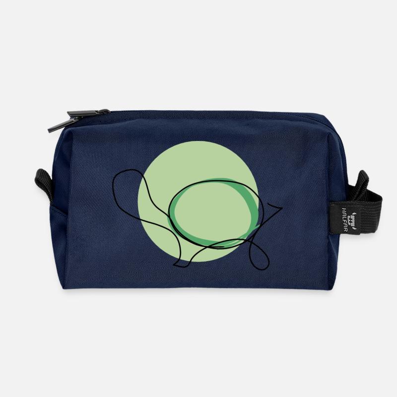 Schildkröte - Recycelte Kulturtasche - Navy
