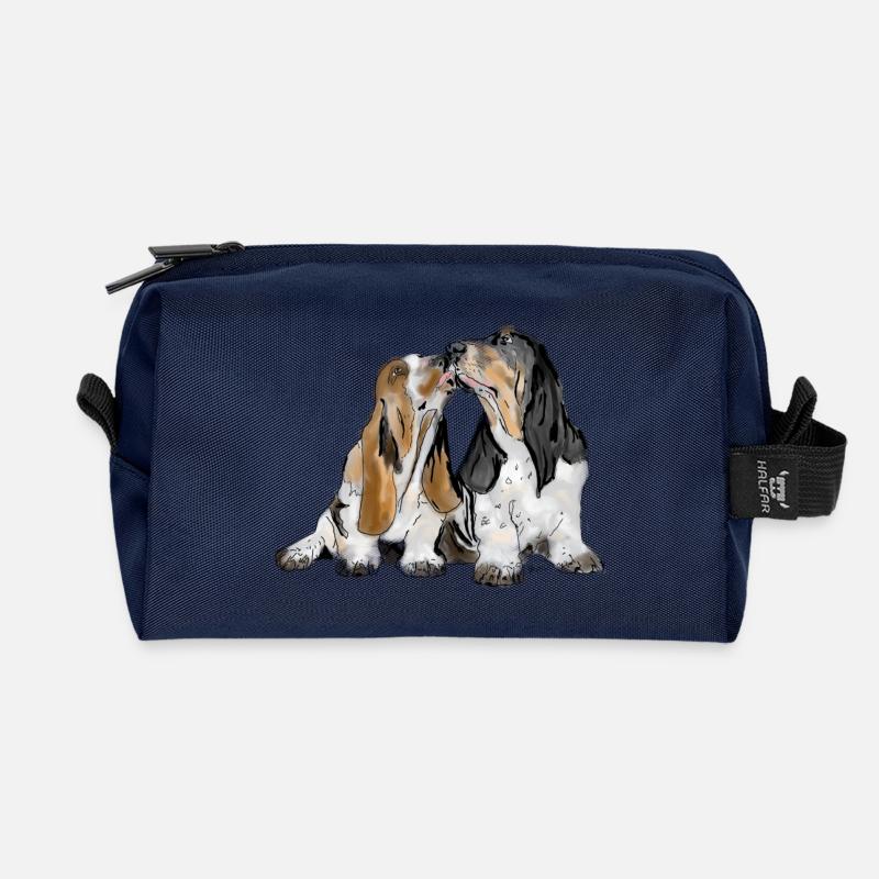 Basset - Recycelte Kulturtasche - Navy