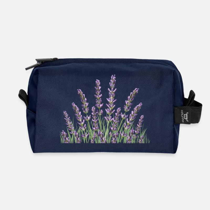 Tiges de lavande Lavande - Trousse de toilette en tissu recyclé - marine