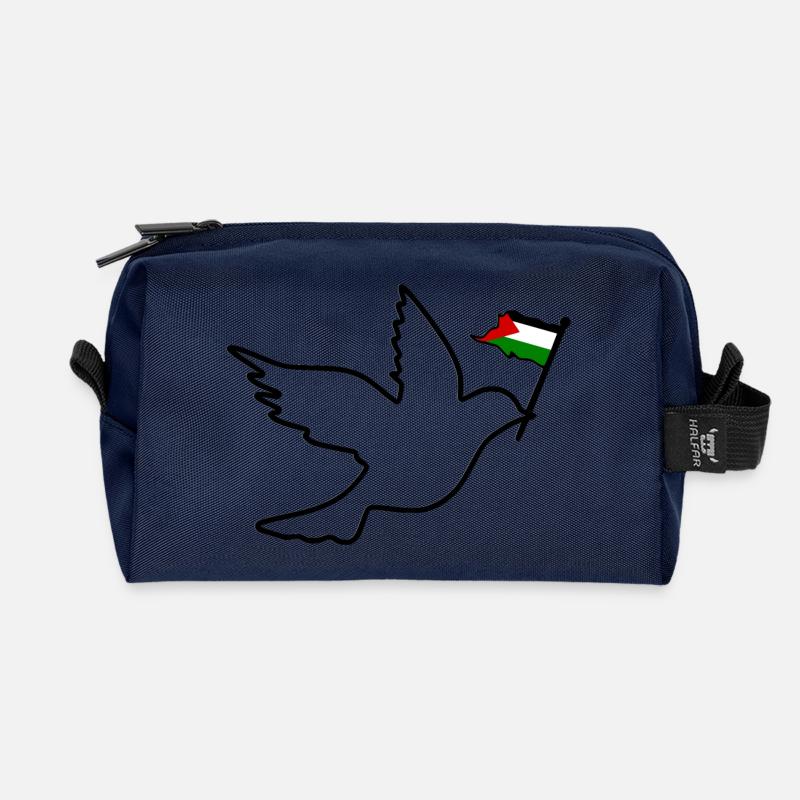 Free palestine - Recycelte Kulturtasche - Navy