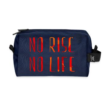 no risc no life - Recycelte Kulturtasche - Navy - Vorne