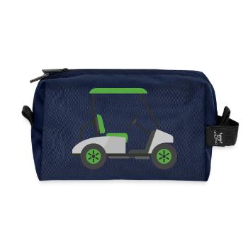 Voiturettes de golf - Trousse de toilette en tissu recyclé - marine - Devant