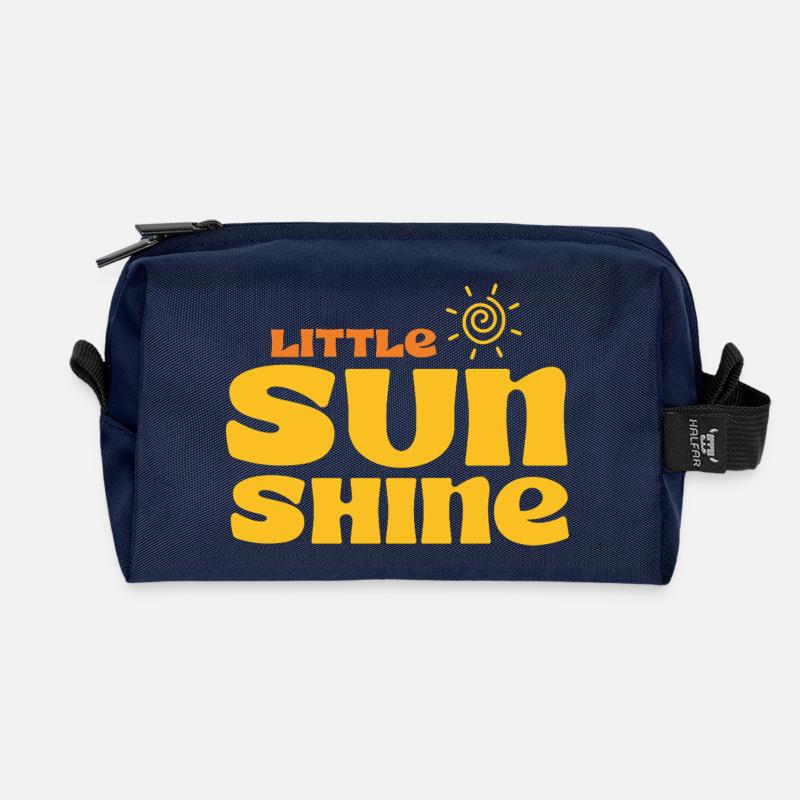 LITTLE SUNSHINE - Recycelte Kulturtasche - Navy