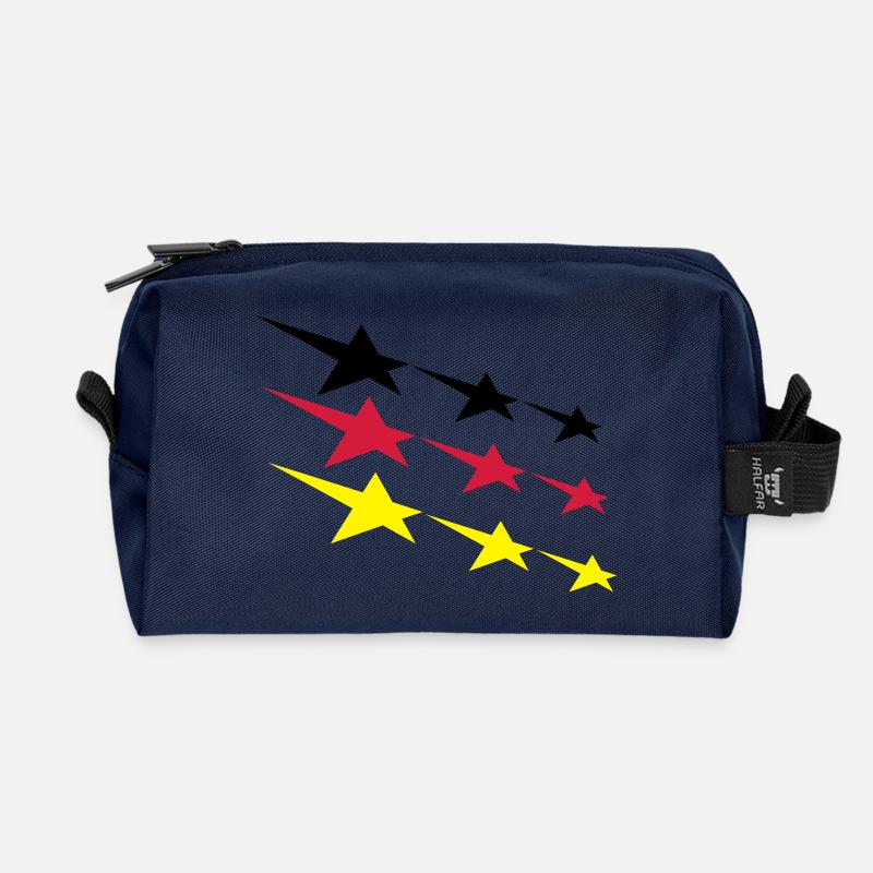Deutschland Sterne - Recycelte Kulturtasche - Navy