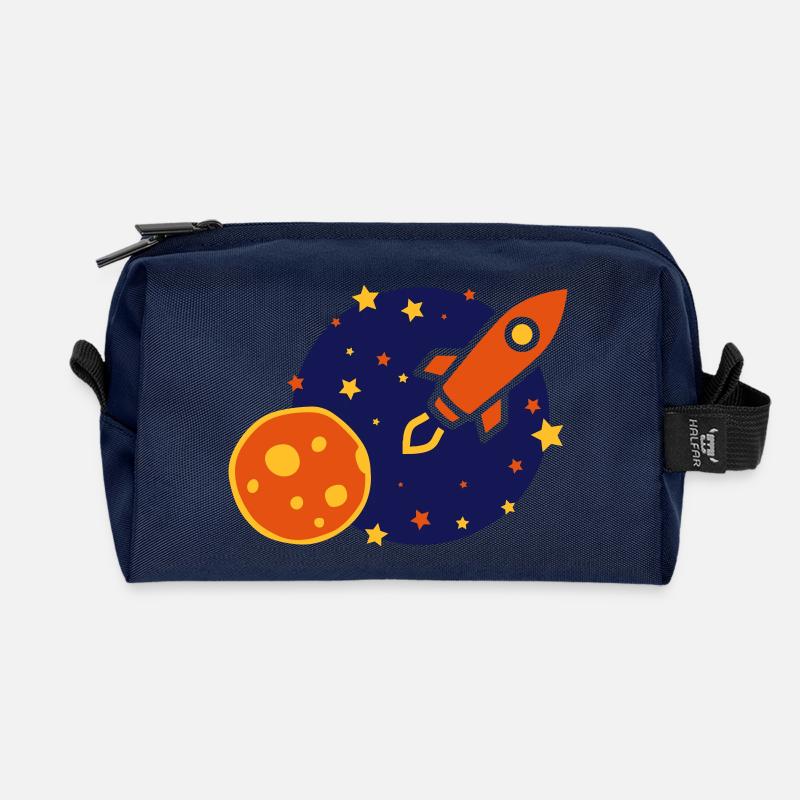 Rakete - Recycelte Kulturtasche - Navy