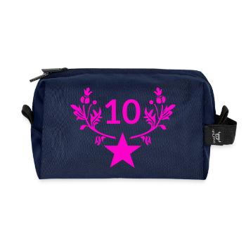 Birthday - Recycled Toiletry Zip Bag - navy - Front