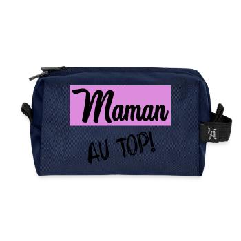 MAMA - Recycelte Kulturtasche - Navy - Vorne