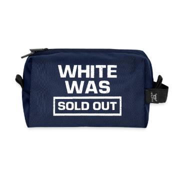 White was sold out - Weiss was sold out - Recycled Toiletry Zip Bag - navy - Front