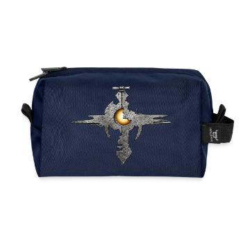 Lune du Fragment Sacré – Sigil Mystique - Trousse de toilette en tissu recyclé - marine - Devant