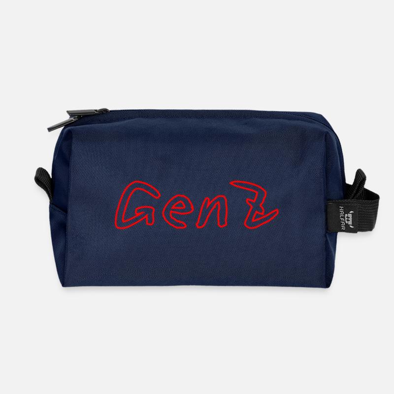 GenZ Graffiti Rot - Recycelte Kulturtasche - Navy