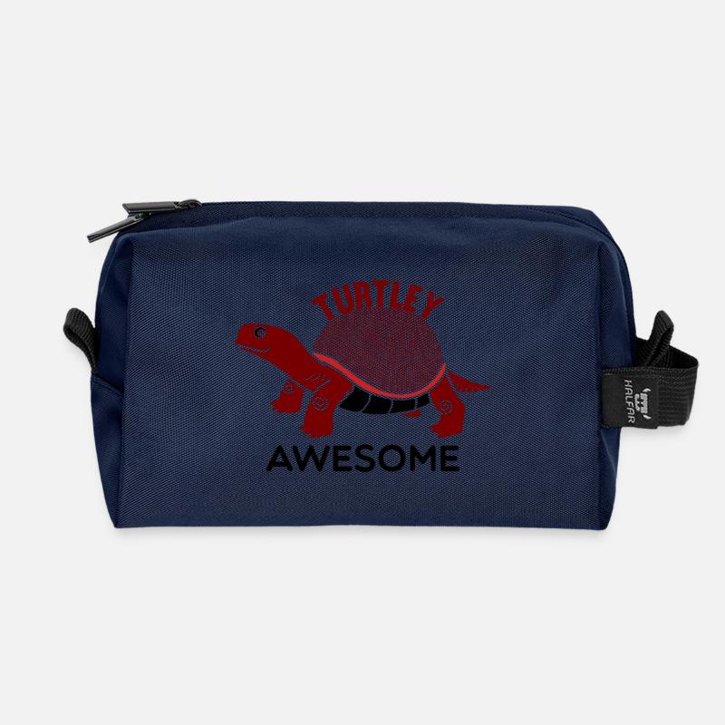 Turtley Awesome - Recycelte Kulturtasche - Navy
