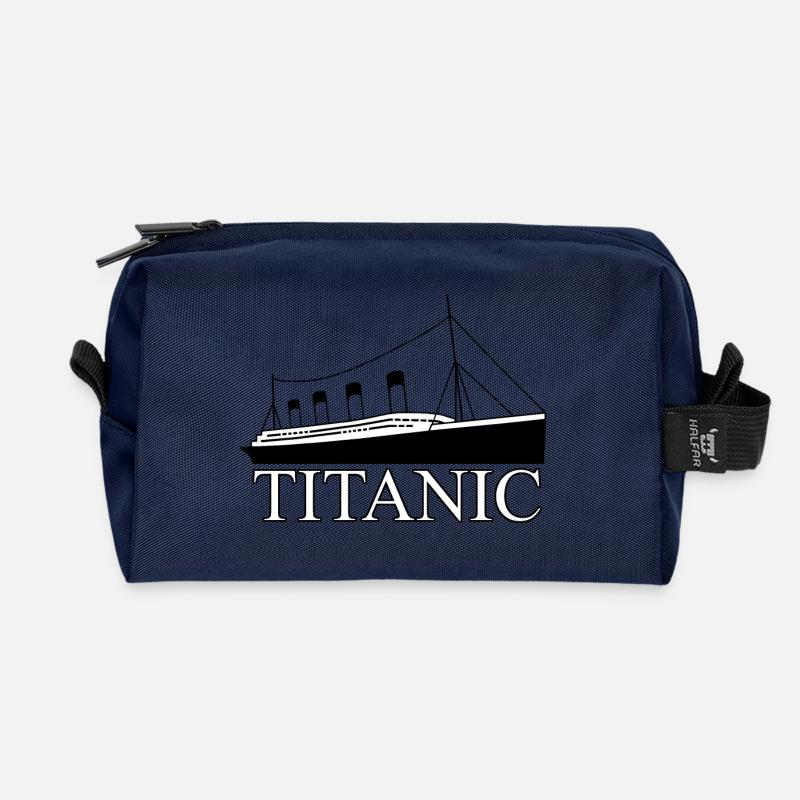 Titanisch - Recycelte Kulturtasche - Navy