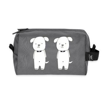 dog brothers - Recycled Toiletry Zip Bag - anthracite - Front