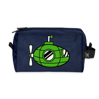 sous-marin Plongée sous-marine Plongée Capitaine de sous-marin - Trousse de toilette en tissu recyclé - marine - Devant