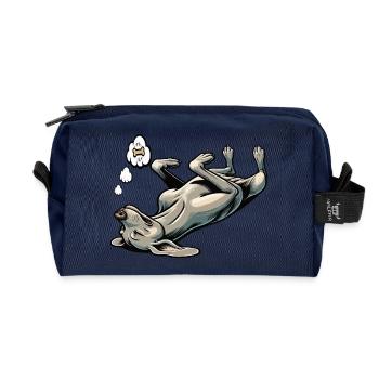 Propriétaire de Weimaraner Passionné de Weimaraner - Trousse de toilette en tissu recyclé - marine - Devant