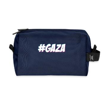 #GAZA - Recycelte Kulturtasche - Navy - Vorne