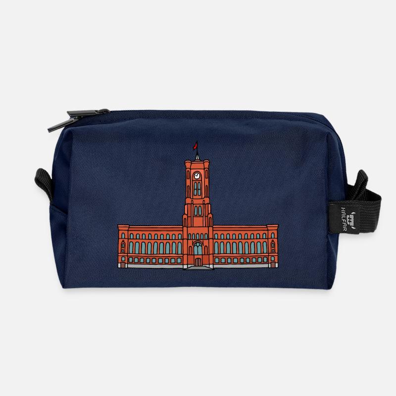 Rotes Rathaus BERLIN - Recycelte Kulturtasche - Navy