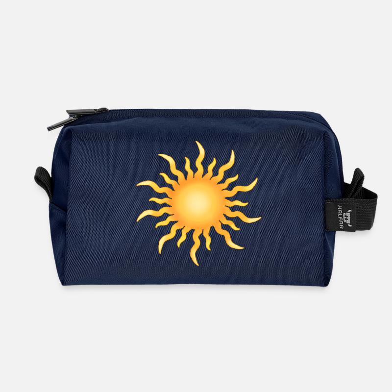 Sun - Recycled Toiletry Zip Bag - navy