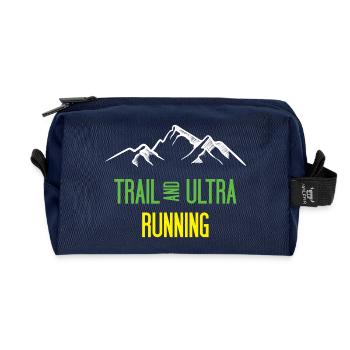 Trail et Ultra Running - Trousse de toilette en tissu recyclé - marine - Devant