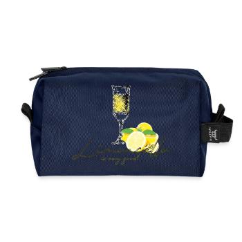 Limoncello (Limoncello) - Recycled Toiletry Zip Bag - navy - Front