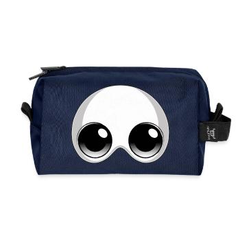 Face - Recycled Toiletry Zip Bag - navy - Front