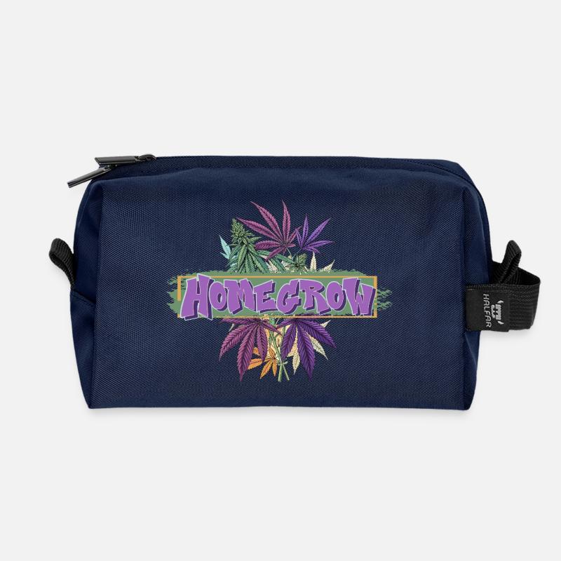 Homegrow - Recycelte Kulturtasche - Navy