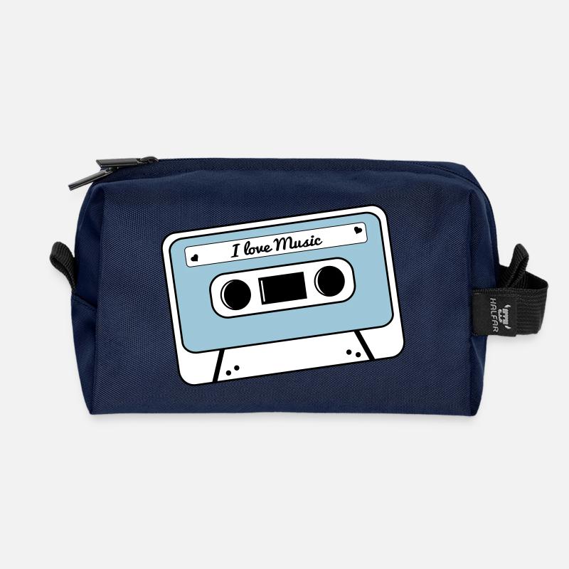 Kassette - Recycelte Kulturtasche - Navy