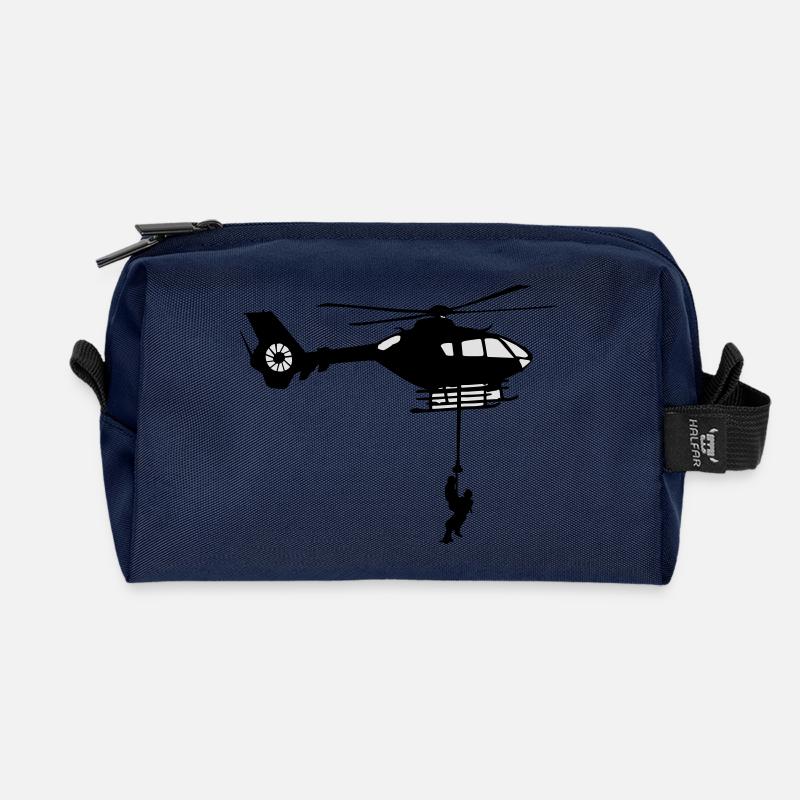 taubergung ec135 - Recycelte Kulturtasche - Navy
