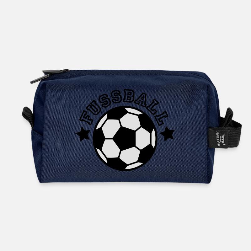 Fußball - Recycelte Kulturtasche - Navy