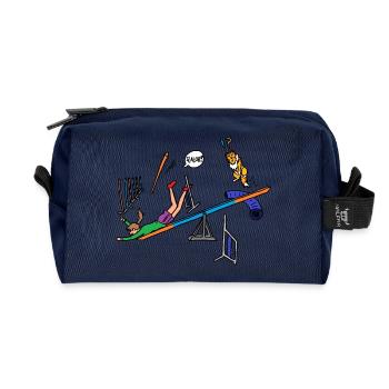 Geschicklichkeit - Recycelte Kulturtasche - Navy - Vorne