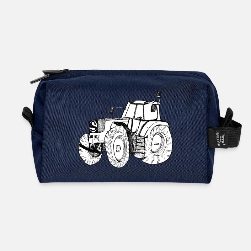 Traktor - Recycelte Kulturtasche - Navy