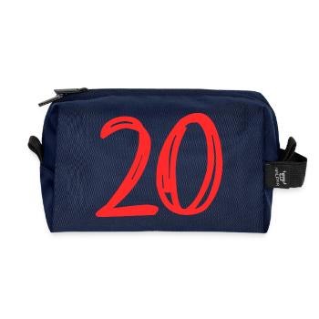 20. 20 JAHRE. 20-JÄHRIGES JUBILÄUM. 20-JÄHRIGES JUBILÄUM. - Recycelte Kulturtasche - Navy - Vorne