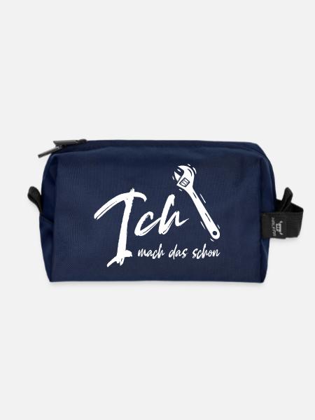 Handwerker - Ich mach das schon - Bastler - Recycelte Kulturtasche - Navy