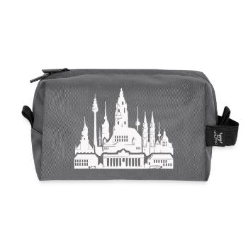 Horizon de Leipzig - Trousse de toilette en tissu recyclé - anthracite - Devant
