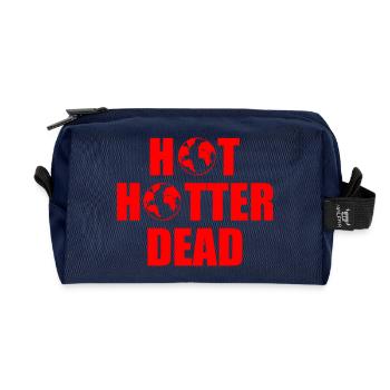 Hot hotter dead - Recycelte Kulturtasche - Navy - Vorne