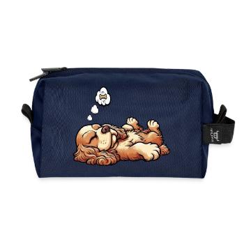 Cocker Spaniel Cockerhund Cocker Spaniel Besitzer - Recycelte Kulturtasche - Navy - Vorne
