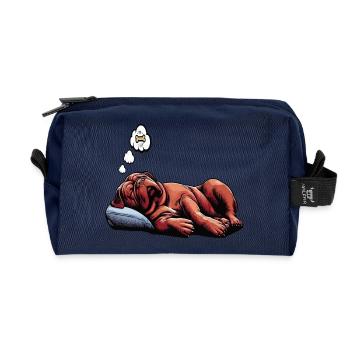 Bordeaux Dogge Bordeauxs Bordeaux Doggen besitzer - Recycelte Kulturtasche - Navy - Vorne