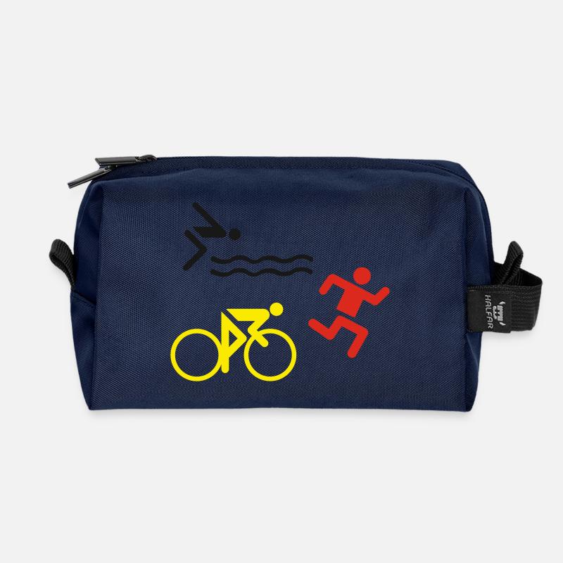 Triathlon - Recycled Toiletry Zip Bag - navy