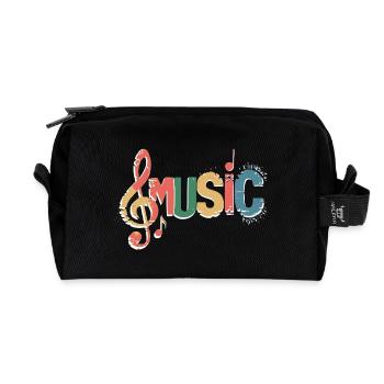 Musique - Trousse de toilette en tissu recyclé - noir - Devant