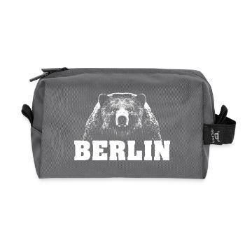 Berlin Bär - Recycelte Kulturtasche - Anthrazit - Vorne
