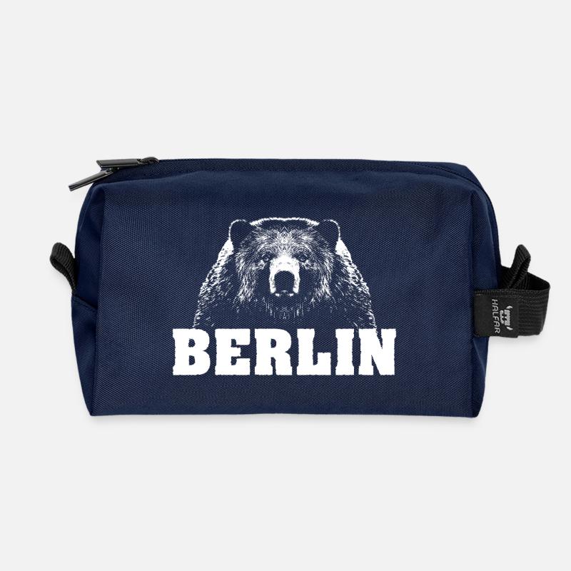 Berlin Bär - Recycelte Kulturtasche - Navy