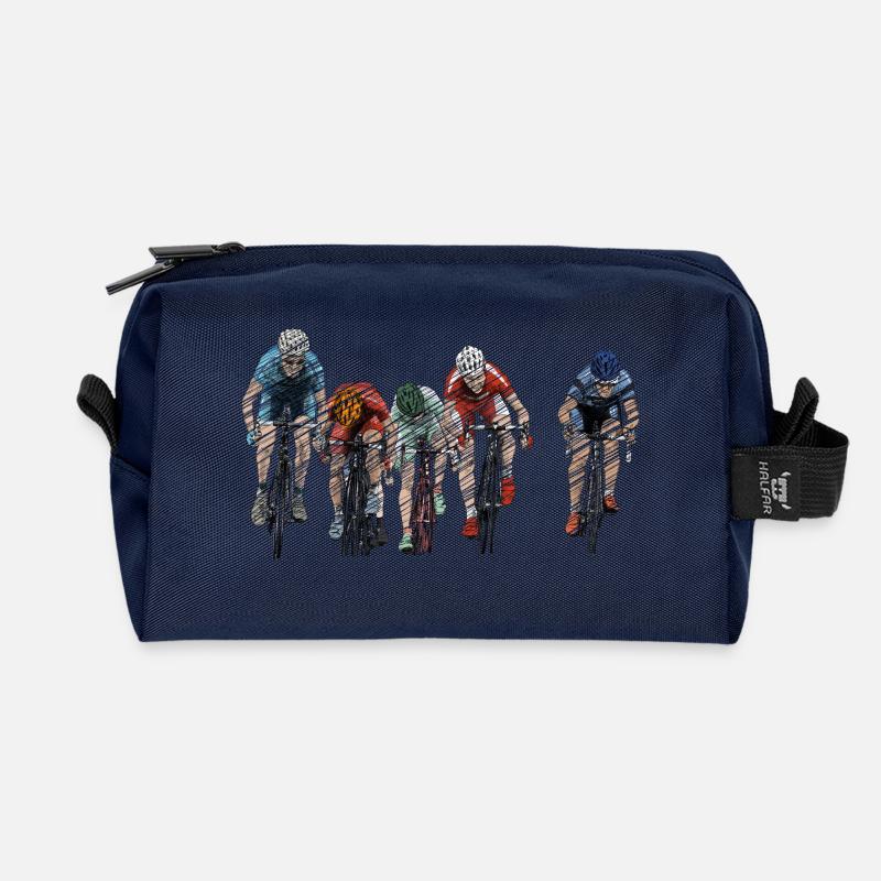 Cycling - Recycled Toiletry Zip Bag - navy
