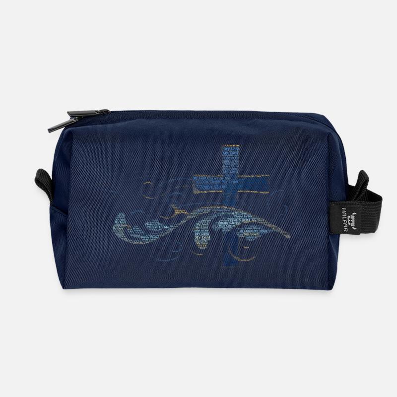 Christus in mir - Recycelte Kulturtasche - Navy