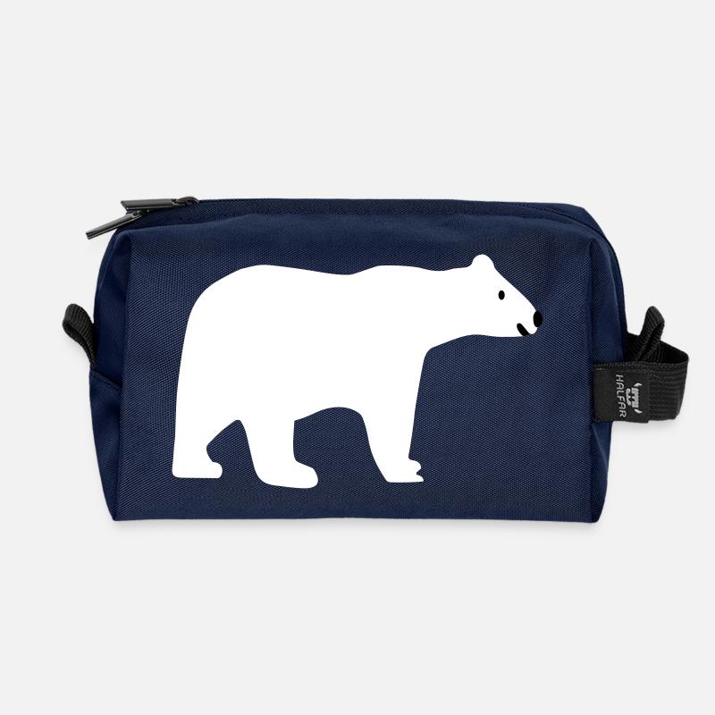 Eisbär - Recycelte Kulturtasche - Navy